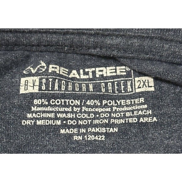 Realtree By Staghorn Creek Adult Long Sleeve T Shirt Size 2XL EUC - Picture 3 of 6